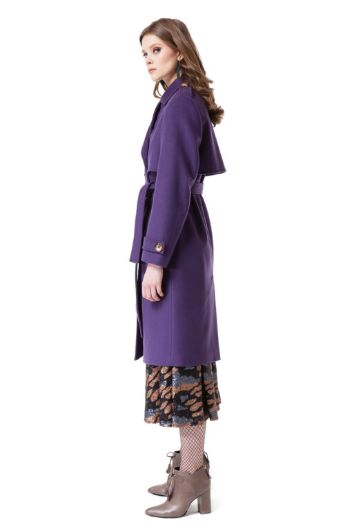 ARIA wool coat with pockets by DIANA ARNO.