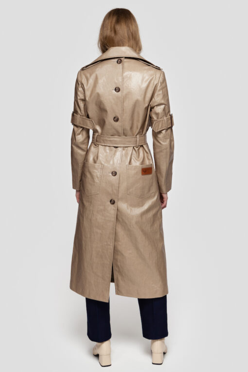 GISELE coated trench coat