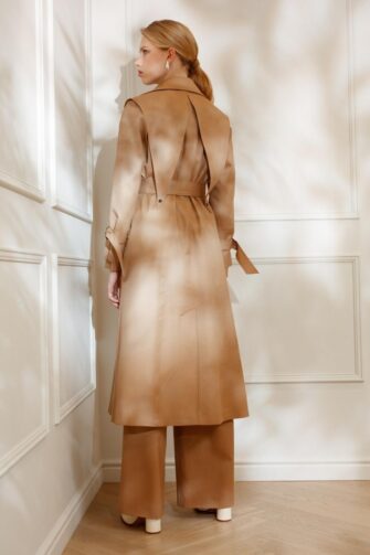 GIA WOOL TRENCH IN SUNNY BEIGE