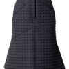 EDDA QUILTED MIDI SKIRT IN BLACK CHARCOAL
