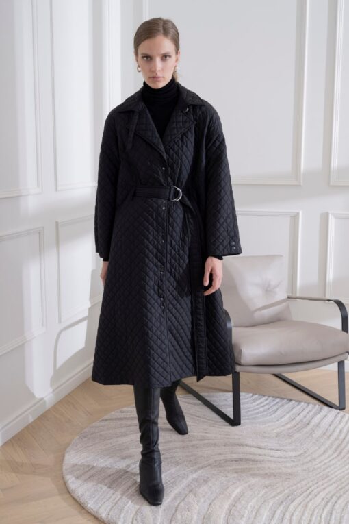 DIANA ARNO MARGARETH OVERSIZED QUILTED CAPE-COAT