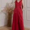 ANETE COTTON MAXI DRESS WITH RIBBONS