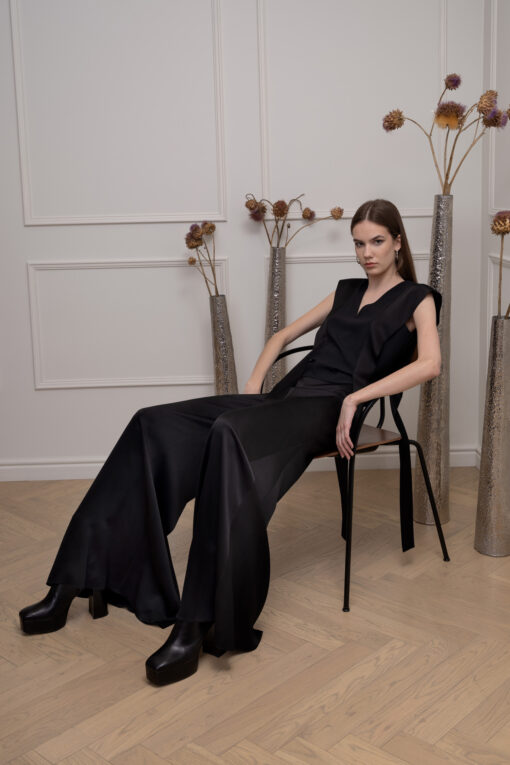 GRACE FLARED TROUSERS IN SUBLIME BLACK
