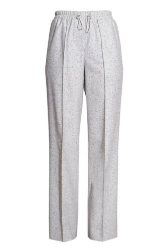 LAURA DRAWSTRING TROUSERS IN WHITE NOISE