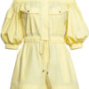 DAISY COTTON PLAYSUIT IN LIMONCELLO YELLOW