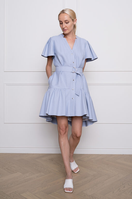 ELLIS LOOSE-FITTING DAY DRESS IN SERENITY BLUE