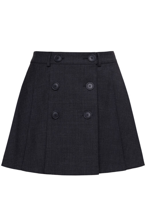 LANA PLEATED MINISKIRT IN SOPHISTICATED GREY
